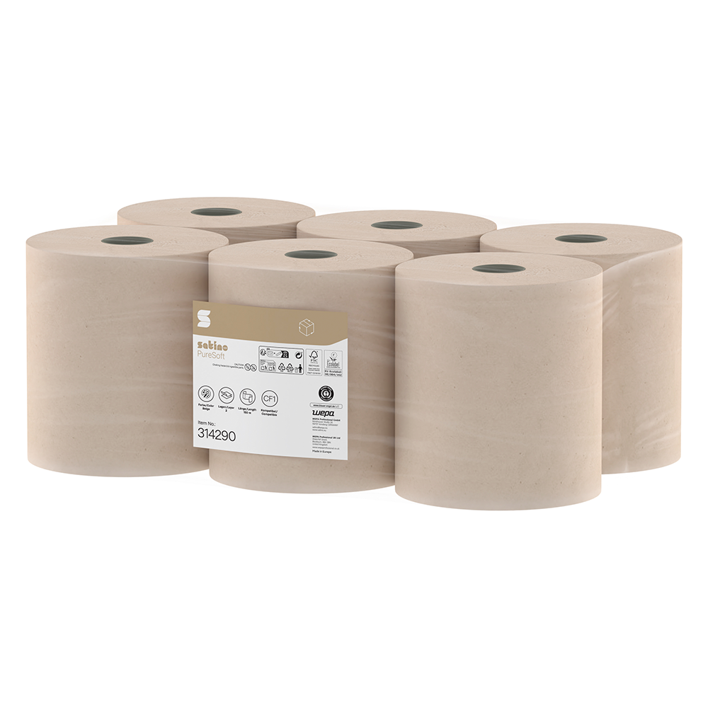 SATINO PureSoft CF1 håndklæderulle 2-lags 150 m