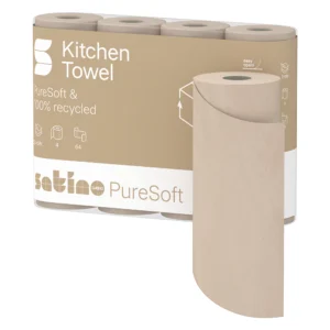 SATINO PureSoft køkkenrulle 3-lags 64 ark