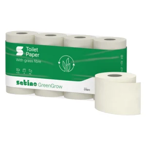 SATINO GreenGrow MT1 toiletpapir 3-lags med græsfibre