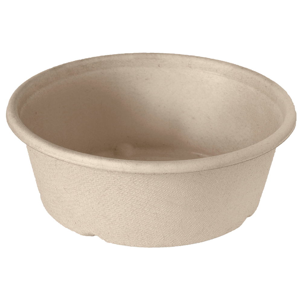 duni biopak salatskål brun bagasse 600 ml 1-rum