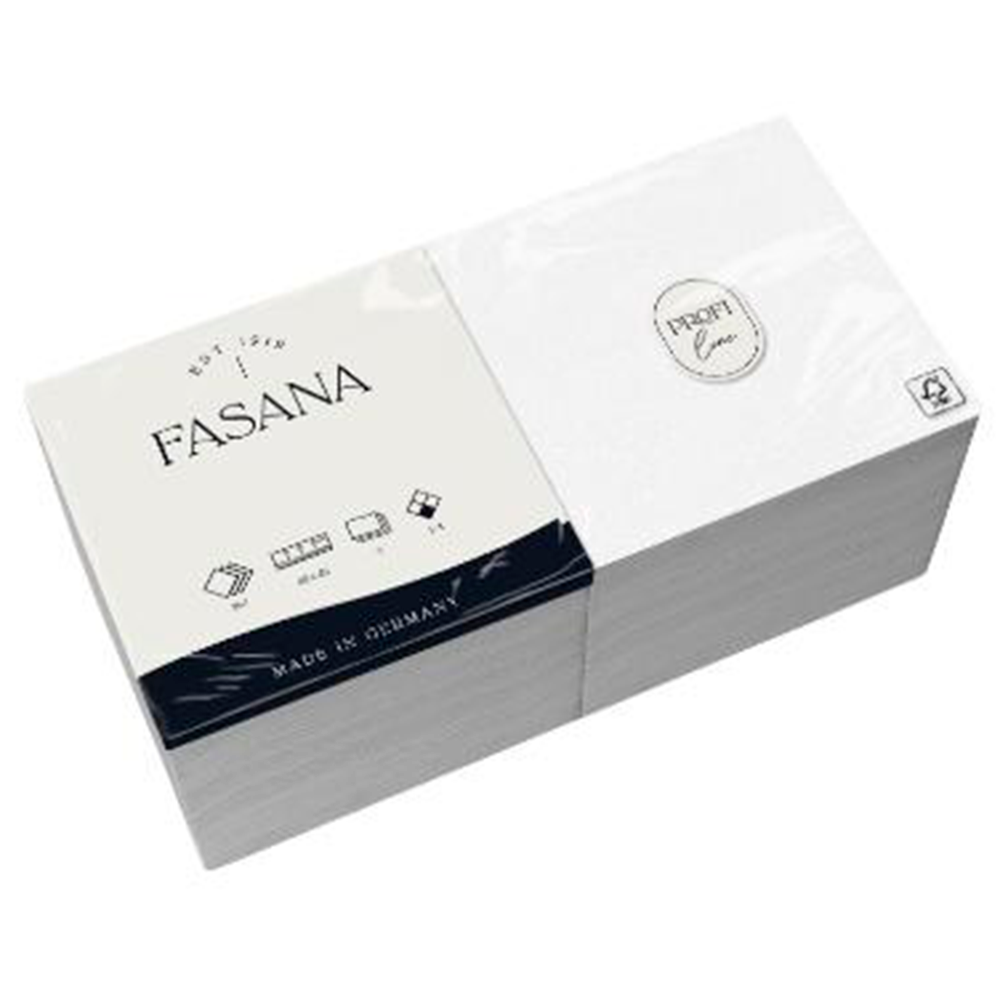 Fasana hvid serviet 3-lags 40 x 40 cm 1000 stk