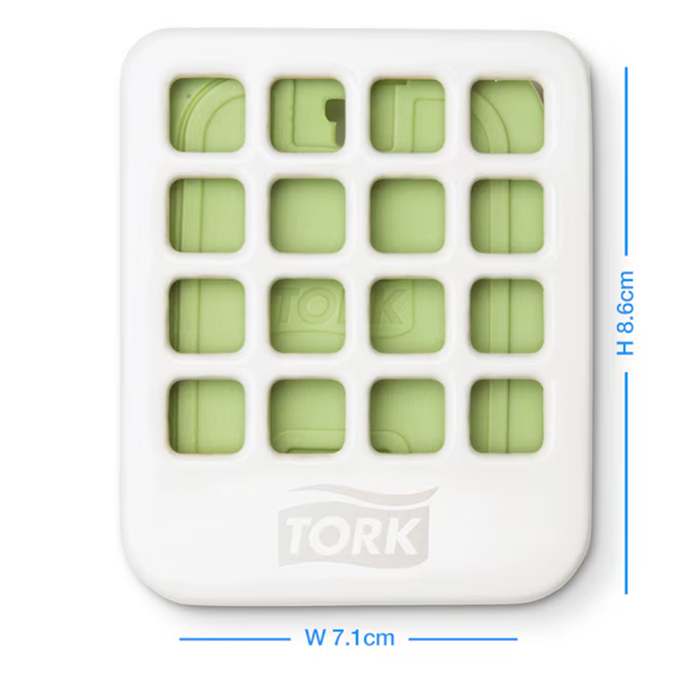 hvid tork airfreshener holder disc a2 til duftblokke, 4 stk