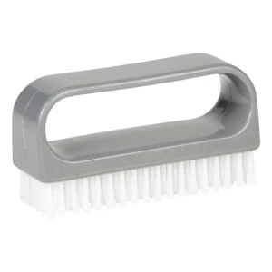 grå neglebørste med greb og stive børster fra Vikan