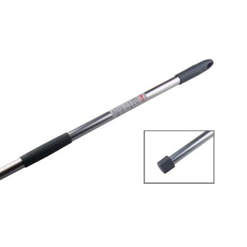 aluminiumsskaft 140 cm med sekskantet gevind til minimop