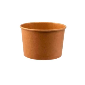 Soup To Go papbæger 25 cl Ø96x60 mm brun kraft med PE inderside