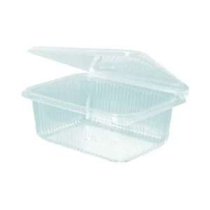 firkantet bakke rpet med hængslet låg til fødevarer