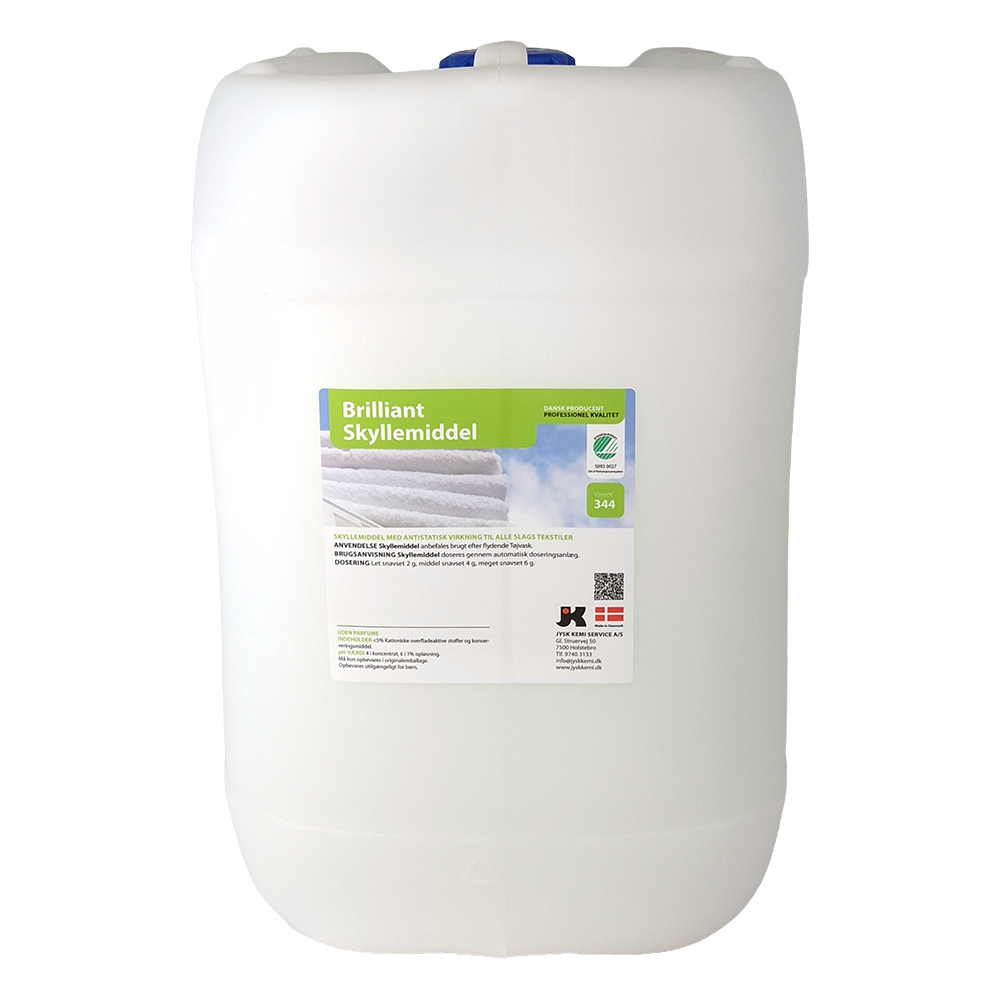 Brilliant skyllemiddel svanemærket uparfumeret 20 liter dunk