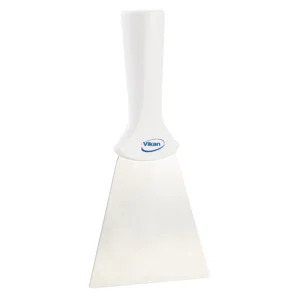 Vikan rustfri skraber med gevind i håndtaget 100 mm hvid