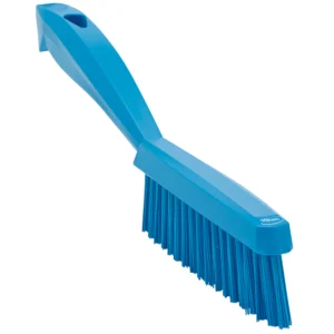 Vikan smal håndbørste 300 mm meget stiv blå med kort skaft