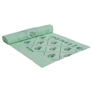 Biopose 10 liter i transparent grøn 43 x 45 cm