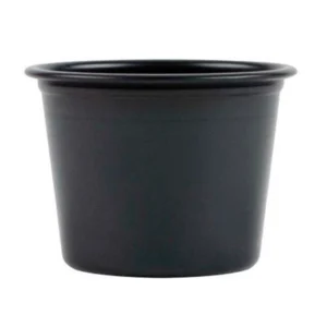 Sort dressingbæger 30 ml i PP Ø44x30 mm