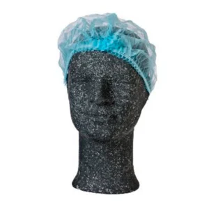 Blåt hårnet i str. L med dobbelt elastik