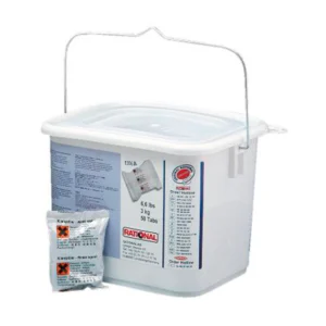 rational rinse agent tablet spand med 50 stk surt skyllemiddel