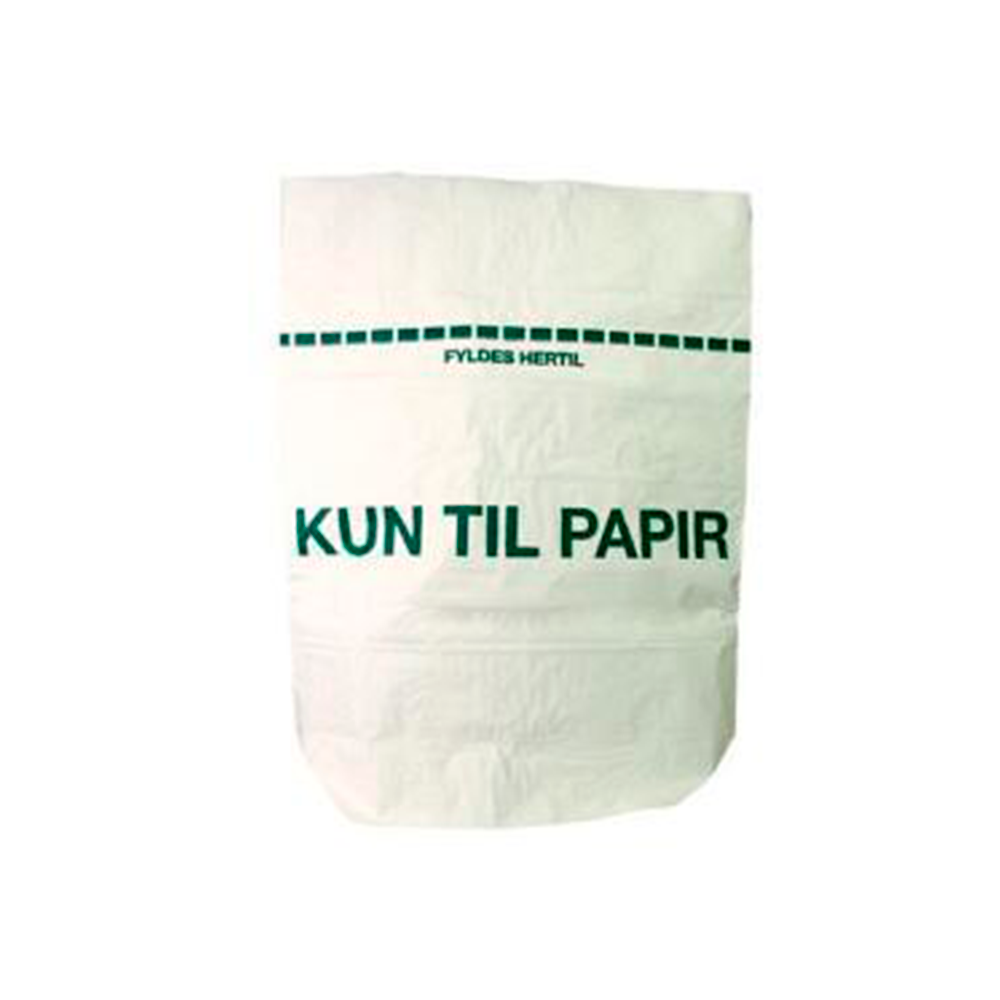 Papirsæk 110 liter 700/250x950 mm 1 lag brun eller hvid