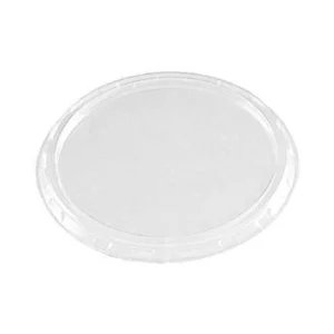 Plastlåg Ø72 mm flad klar PP til dressingbæger