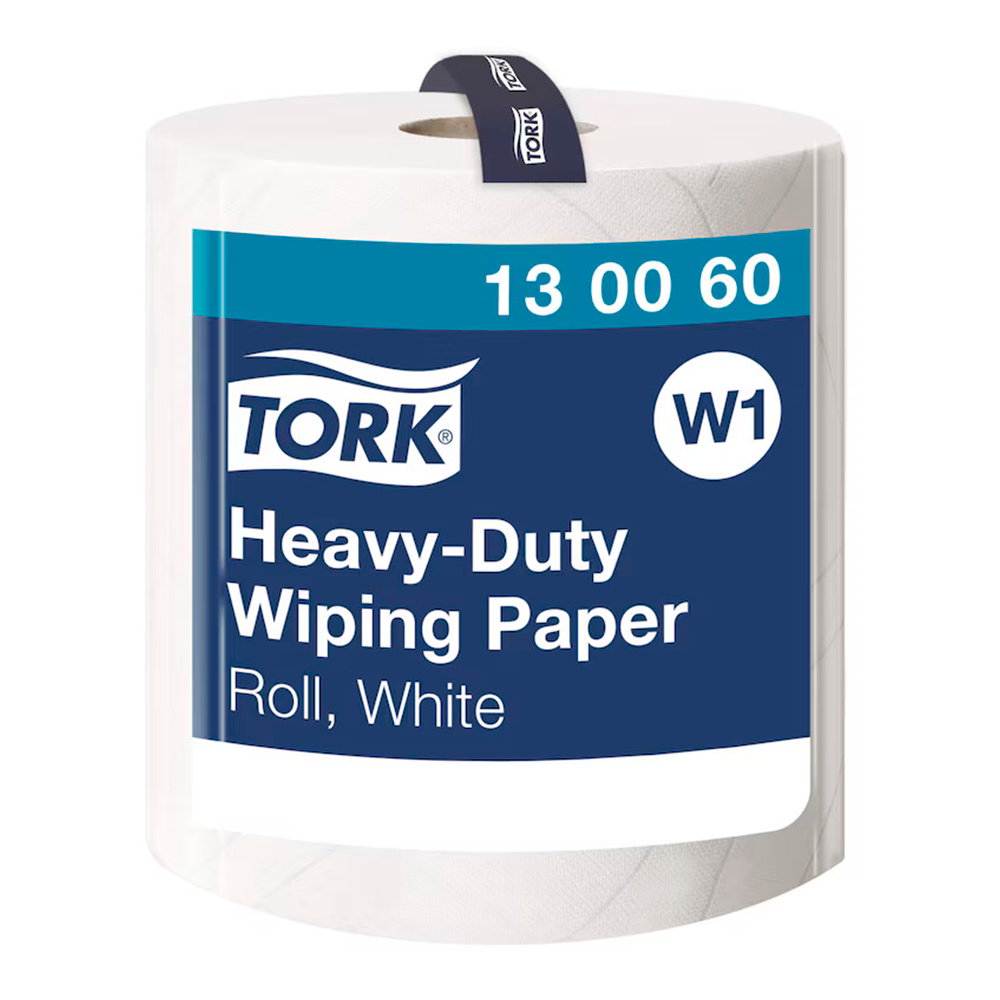 TORK aftørringsrulle industri W1 2 lag hvid 130060