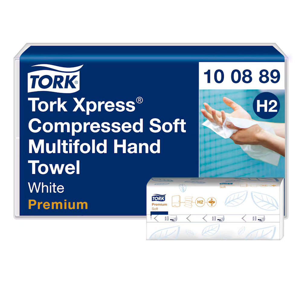 tork xpress h2 premium 2 lags multifold håndklædeark 100889
