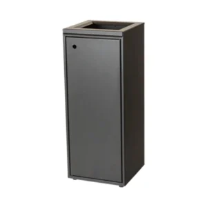 100 liter affaldsstativ med åbent låg i sort