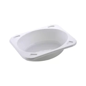 Hvid 1-rums CPET bakke 395 ml