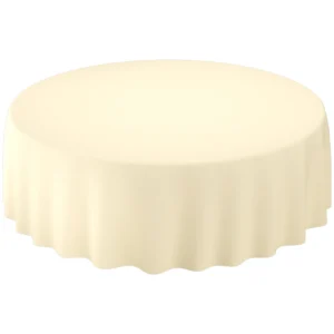 Duni Evolin rund borddug Ø240 cm i cream