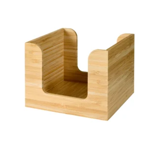 Duni modular servietholder i bambus 13 x 13 cm brun