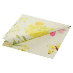 Duni tissue serviet 33 x 33 cm Poppy Field 3-lags med blomsterprint