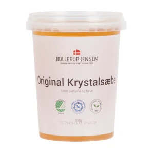 Bollerup Jensen Original Krystalsæbe uden parfume og farve i plastbøtte