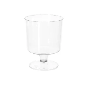 klart vinglas 17 cl på fast fod i PS plast