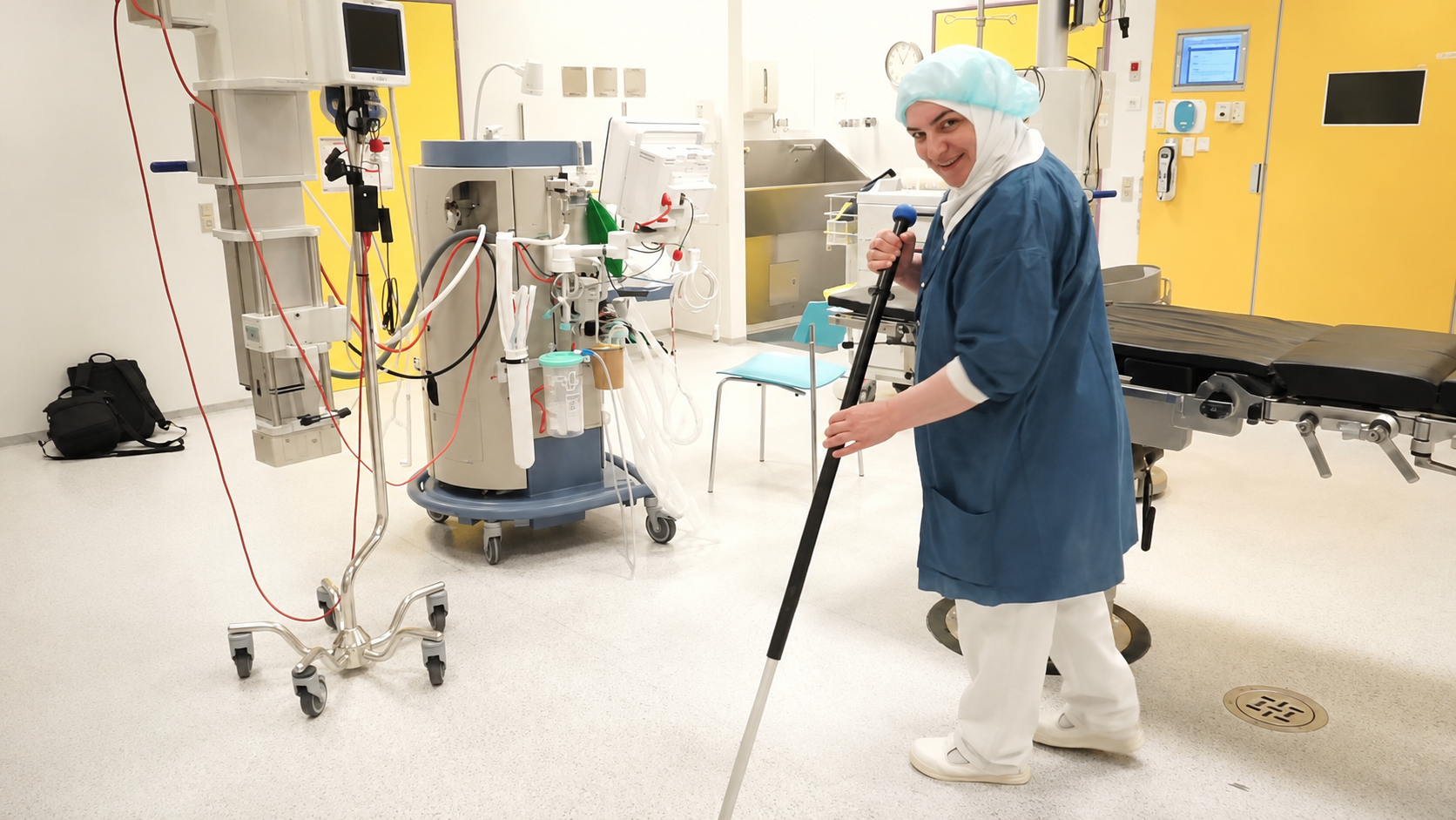 Wetrok Marvin og TEC3MOP i brug på hospital