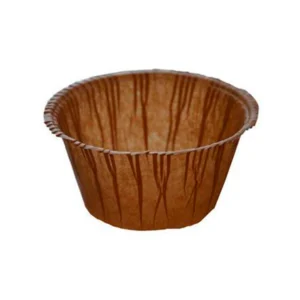 Muffinsform Amerikansk Ø50x35 mm Golden i fedtafvisende papir