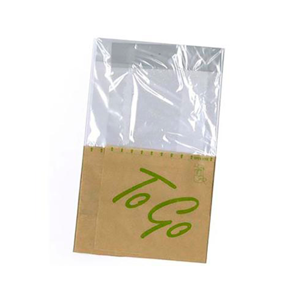Brun sandwichpose 215 x 130 mm PE To Go Snack Bag