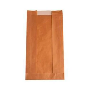 Brun sandwichpose med rude 140/30 x 310 mm