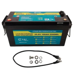 E&J lithiumbatteri 24V 100Ah med Bluetooth og varme