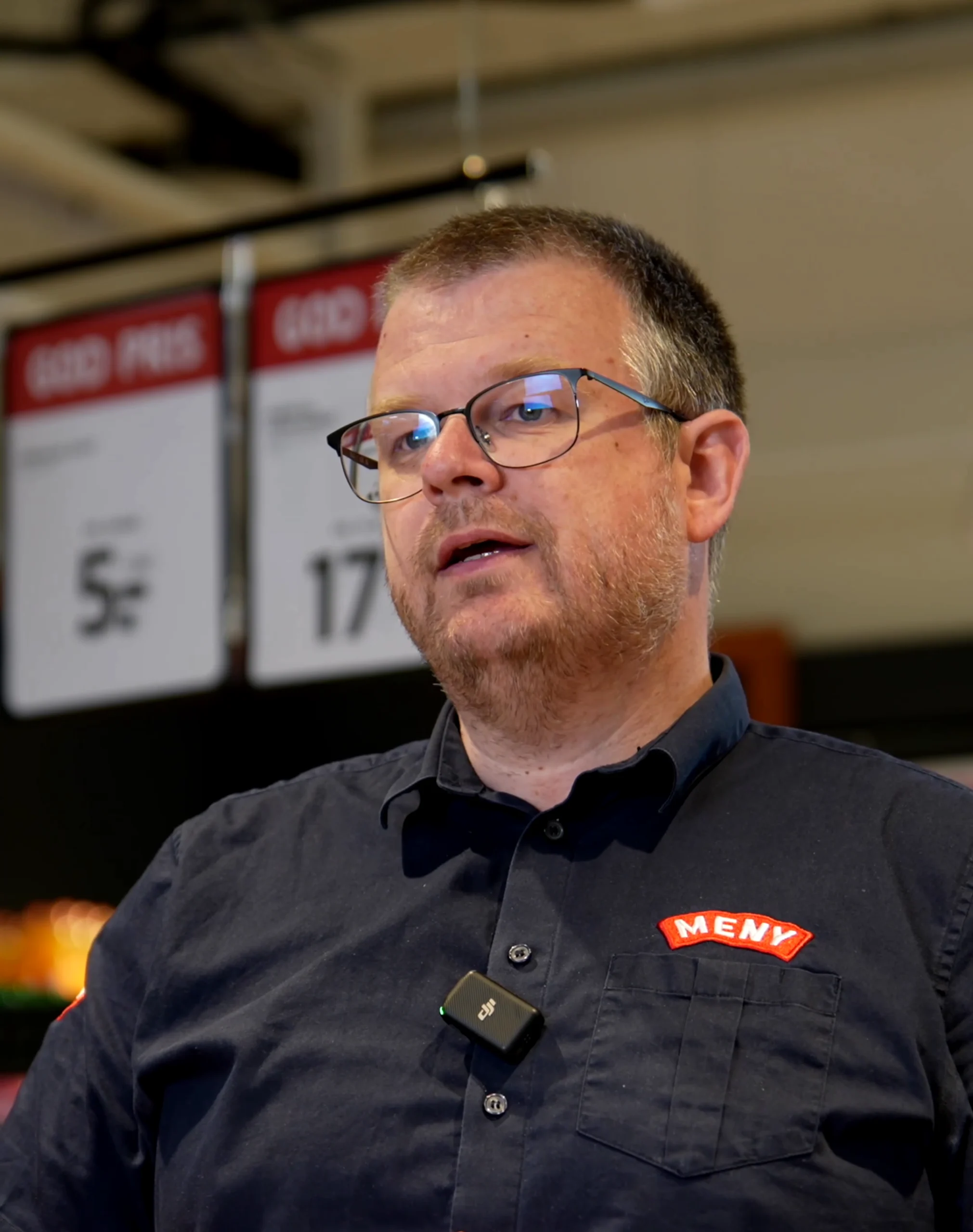Peter fra MENY fortæller om den daglige rengøring