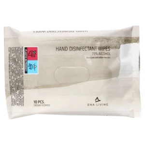 Ena Living hånddesinfektionsservietter 20 x 18 cm med 70% alkohol