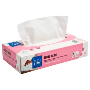 Ansigtsserviet 2-lag 20x21cm 40x100 stk. EU-Ecolabel i Tech Line pop-up æske